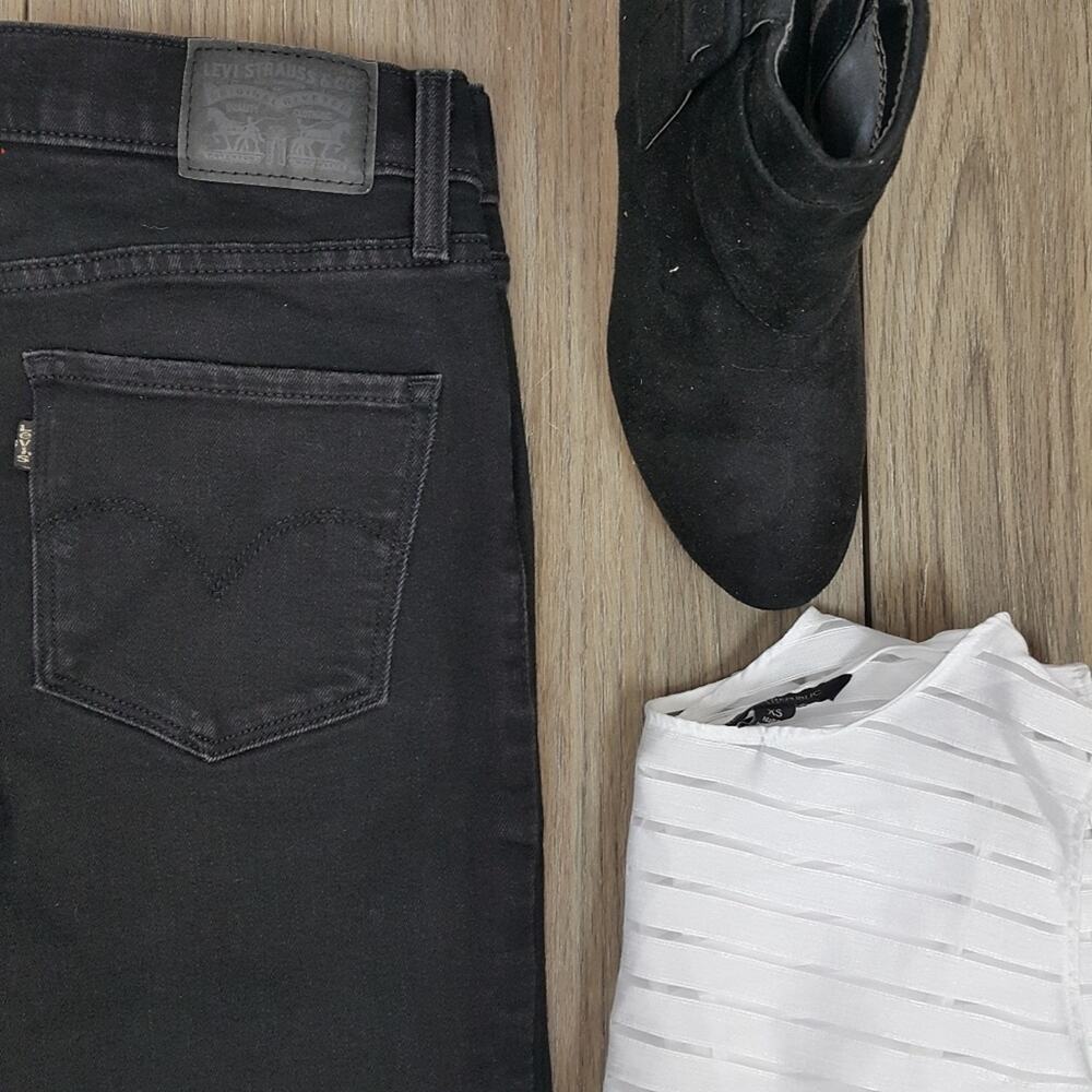 Vintage levi's 311 shaping skinny black size 28 jeans